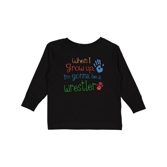 Inktastic Future Wrestler Wrestling Boys Long Sleeve Toddler T-Shirt