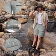 thumbnail image 6 of TACVASEN Men's Summer Outdoor 10" Shorts Quick Dry Water Resistant Lightweight Cargo Shorts with 5 Pockets for Golf Hiking Sports Work Casual , Army Green, Size 40, 6 of 7