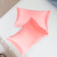thumbnail image 1 of MesaSe Satin Pillowcases Set of 2  with Envelope Closure White, 1 of 7