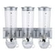 thumbnail image 2 of Dispensador triple de alimentos secos para montaje en pared, lata sellada para bocadillos de granos de café, 4.1-5L, tanque de almacenamiento de arroz Blanco Soledad dispensador de cereales, 2 of 10