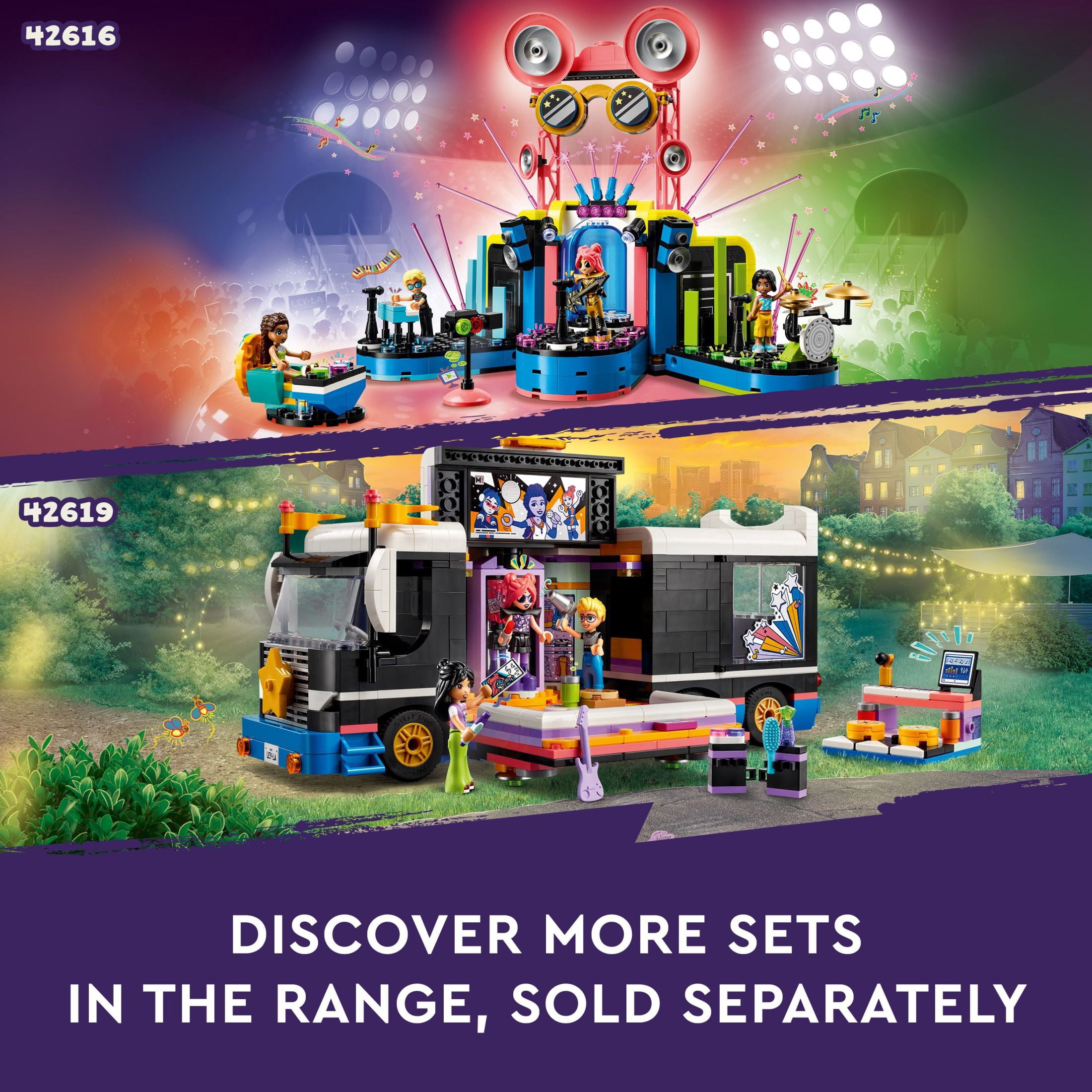 LEGO Friends Karaoke Music Party Set, Pretend Play Toy for Kids, Girls and Boys Ages 6 Years and Up Who Love Singing, Includes Mini-Doll Characters Liann and Nova and a Gecko Figure, 42610