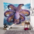thumbnail image 1 of Tapicería de pared con forma de pulpo, 150 x 130 cm, microtela, fibra, decoración de habitación, 1 of 1