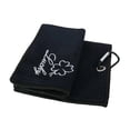 thumbnail image 2 of Toalla de limpieza de golf Zulema para bolsas de golf hombres mujeres práctica de Gimnasio Negro, 2 of 8