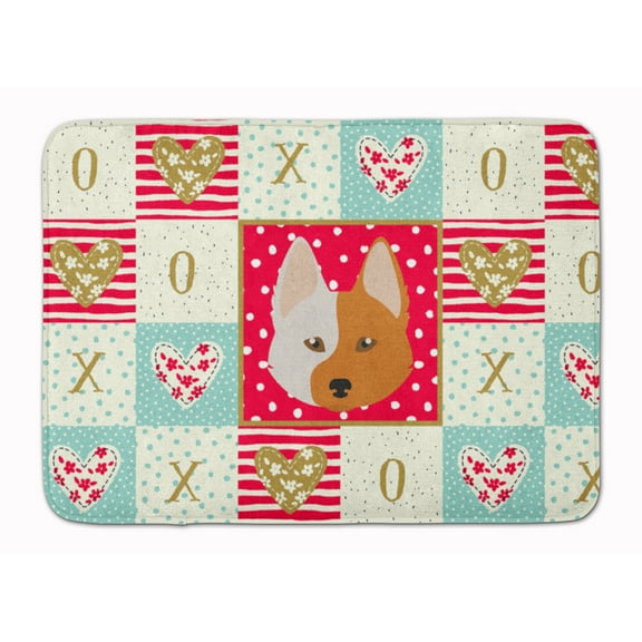 Carolines Treasures CK5222RUG Nordic Spitz Love Machine Washable Memory Foam Mat Red 19Hx27W multicolor
