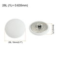 thumbnail image 2 of Uxcell 10pcs 28L Fabric Cloth Covered Button 18mm Metal Shank Round Sewing Buttons for Suits Dress Blouses, White, 2 of 5