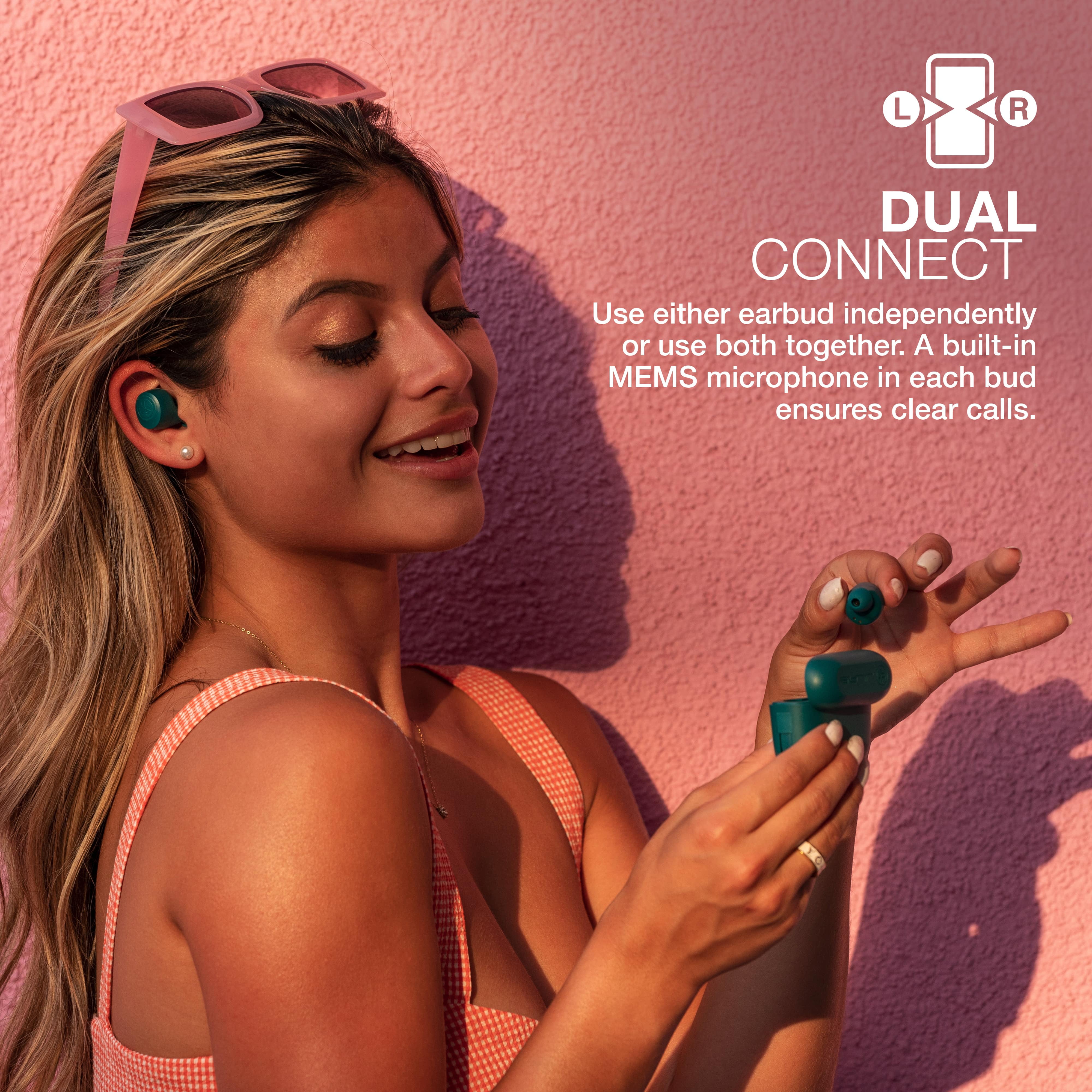 JLab Go Air Pop True Wireless Bluetooth Earbuds + Charging Case, Black,  Dual Connect, IPX4 Sweat Resistance, Bluetooth 5.1 Connection, 3 EQ Sound