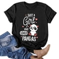 thumbnail image 2 of Camiseta estampada de manga corta con estampado de animales para mujer, cuello redondo, informal, suelta, blusas, camisas, túnicas Pompotops hkajfhjk462459, 2 of 5