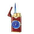 thumbnail image 2 of Watch Lighter, Windproof Lighter, Cigar Lighter, Butane Torch, Men's Adjustable Flame Torch Lighter, Birthday, Smoking, Candle, Great Gift, 2 of 4