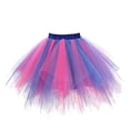 thumbnail image 1 of GPOECD Womens Pleated Short Tutu Dancing Skirt with Colors and Flowy for Ballet Performance, 1 of 1