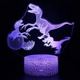 thumbnail image 2 of DYstyle 16 Color New Dinosaur 3D LED Night Light Table Desk Lamp Remote and Touch Control for Kid Birth Gift, 2 of 5
