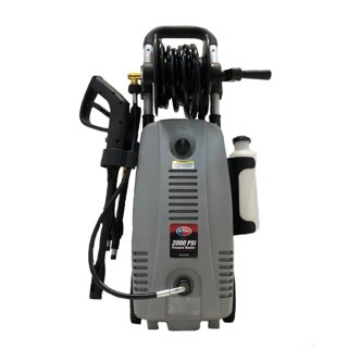 All Power 2000 PSI 1.6 GPM Electric Pressure Washer With Hose Reel for  Buildings, Walkway, Vehicles and Outdoor Cleaning, Red, APW5006R