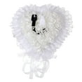 thumbnail image 2 of Heart Shape  Holder Transparent Box, Wedding Celebration Party Jewelry Holder White Heart Shape  Holder, 2 of 8