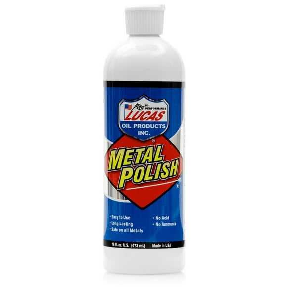 Lucas Oil Metal Polish 10155 For Cleaning/Polishing All Metals; 16 Ounce Bottle; Liquid