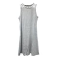 thumbnail image 2 of ALSLIAO Moda Mujer Casual Suelto Corto Verano Mini Vestido Sin Mangas Playa Vestido De Verano Gris XL, 2 of 8