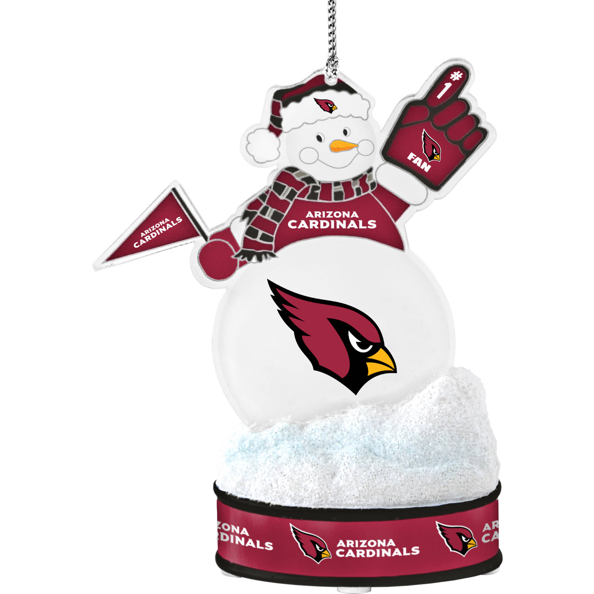 Topperscot by Boelter Brands NFL LED Snowman Ornament, Arizona Cardinals.