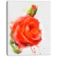 thumbnail image 2 of Rose Dessinée à la Main Rouge - Impression sur Toile Florale, 2 of 3