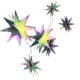 thumbnail image 5 of Advancent 1 Juego de decoraciones de estrellas para el hogar, decoración colgante hermosa interesante, suministro de fiesta, accesorios de decoración Vistoso 2piezas Advancent CBP336503, 5 of 6