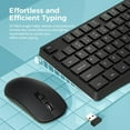 thumbnail image 5 of Wireless Keyboard and Mouse Combo, 104 Full-Size Adjustable Keyboard with Battery Indicator, Compact Computer Keyboard, Silent Mouse, 3 DPI, Easy to Use, for Windows, Chrome, Laptop, Computer, 5 of 13