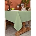 thumbnail image 6 of MEANMOY Sage Green 210GSM Water & Stain Resistant Square Tablecloth, 54 x 54 inch Rectangle Table Cloth in Wrinkle Free Washable Wipe Clean Polyester, 6 of 8