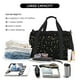 thumbnail image 5 of Fotbe Star Silver Glitter Bolsa de Viaje con Estampado, Bolsa de Fin de Semana para Mujer con Compartimento para Zapatos, Bolsa de Gimnasio con Bolsillo Húmedo, 5 of 7