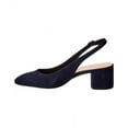 thumbnail image 2 of Stuart Weitzman Bridgt 50 Suede Slingback Pump, 7.5, Blue, 2 of 5