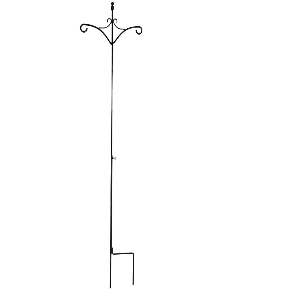 Ashman 91 Inch Adjustable Shepherds Hook with Twin Hooks 5/8 inches