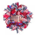 thumbnail image 1 of Independence Day Wreath,15Inch 4th of July Wreath for Front Door, Patriotic Glory American Flag Wreath Memorial Independence Veterans Day Outside Indoor Porch Wall Decor, 1 of 2