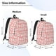 thumbnail image 2 of Disketp Cute Poodle Dog print Canvas Backpack Lightweight Travel Daypack Student Rucksack Laptop Backpack-, 2 of 5