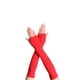 thumbnail image 2 of Naiovety 1 par de guantes largos sin dedos Delicado estilo simple Tejido artesanal Otoño Invierno Cubierta de mano para al aire libre Rojo Type3 NO3, 2 of 6