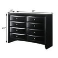 thumbnail image 2 of ACME Ireland Rectangular Wood 8-Drawer Storage Dresser in Black, 2 of 5