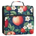 thumbnail image 5 of FORMRS Zipper Binder with Shoulder Strap 2-inch Ring 500 Sheet Capacity File Bag, Blue Apple Pattern, 5 of 5