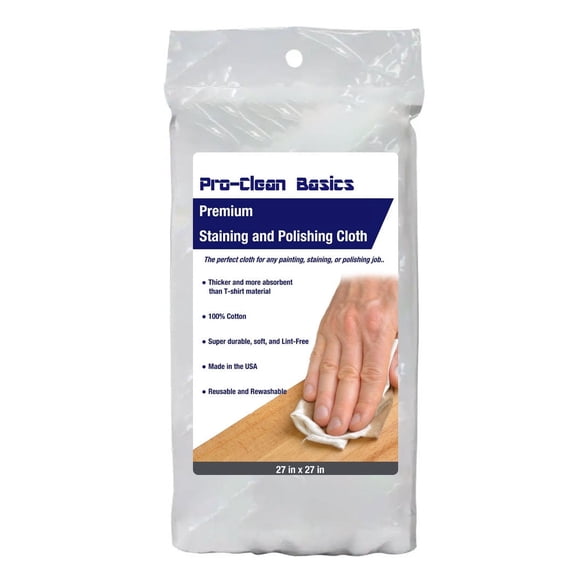 Pro-Clean Basics Staining and Polishing Cloth:  Pack of 10