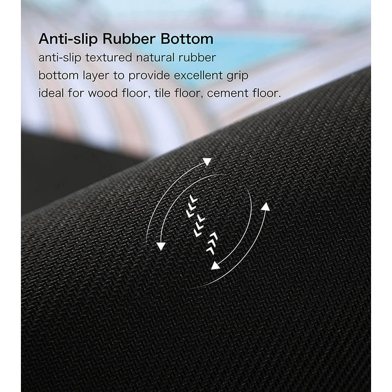 Large Round Yoga Mat 4.6 X3.5mm for Exercise Premium Extra Thick