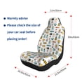 thumbnail image 5 of Yiaed Colorful Insects Print Car Seat Covers,Universal Auto Seats Protector Fits for Car,SUV Sedan,Truck,Automotive Seat Covers & Accessories-1, 5 of 9