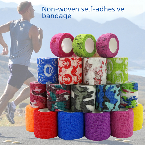 Vendaje autoadhesivo para mascotas, vendaje para dedos, vendaje elástico no tejido para camuflaje al aire libre