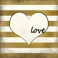 thumbnail image 3 of Allen, Kimberly 12x12 Black Modern Framed Museum Art Print Titled - Love Heart, 3 of 5