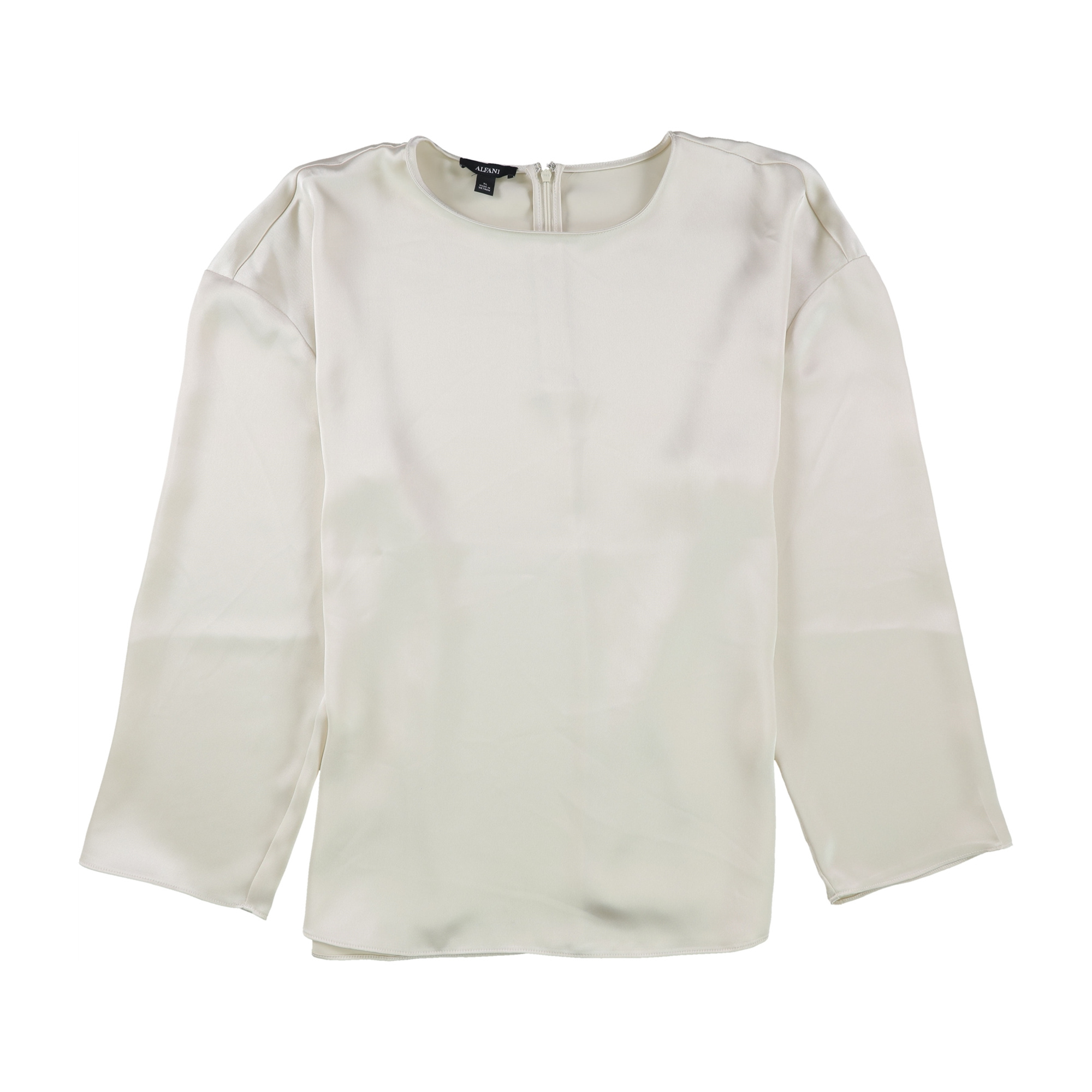 Alfani Blouse chandail-Over Unie pour Femmes, Blanc Cassé, TTG