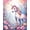 Pink, Pattern 5, variant on ODIKA 4'x6' Machine Washable Non-Slip Area Rug, Floral Fairyland High Traffic Rug, Red, 157053