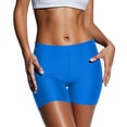 thumbnail image 6 of EliteGoogv Swimsuit Bottoms For Women Plus Size High Waist Ruched Swim Briefs Summer Beach Pool Vacation Swimwear Blue, 6 of 6