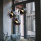 thumbnail image 2 of Lampara 3 Luces Pantalla Tierra E27 para Dormitorio Salon Bar Negro - Black, 2 of 5
