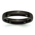 thumbnail image 1 of Stainless Steel 4mm Black IP-plated Polished Band Size: 9; for Adults and Teens; for Women and Men, 1 of 6