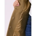 thumbnail image 5 of Agnes Orinda Women's Plus Size Coat Stand Collar Pockets Single Breasted Jacket Fall Winter Coat 3X Camel, 5 of 6