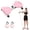 pink, variant on Waist Twisting Machine & Ab Twister Machine - 300 Lbs Noiseless Waist Twister Board for Core Exercise, Home Gym Fitness Equipment with Resistance Bands