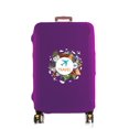 thumbnail image 1 of Luggage Cover Suitcase Protector Airplane Pattern Print Thicker Elastic Dust Cover To 18-32 Inch Trolley Case Travel Accessories purple M, 1 of 6