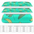 thumbnail image 2 of HAHDAXIA Banana Pattern Bedding Solid Comforter Set for All Seasons,3 Pieces(1 Comforter+2 Pillowcases),Soft Microfiber Bedding Set Full(79"x90"), 2 of 7