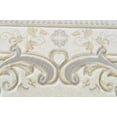 thumbnail image 6 of Glamour Hand Carved Thick Plush Pile Boho Traditional Oriental Floral Area Rug Carpet For Living Room Bedroom (Pearl Cream, 5' 2" x 7' 5"), 6 of 32