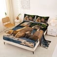 thumbnail image 2 of Erosebridal Kawaii Capybara Print Full Size Sheets for Kids, Animal Family Bed Sheets, 4 Pieces, 2 of 5
