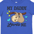 thumbnail image 4 of Inktastic My Daddy Loves Me with Sloth and Hearts Boys or Girls Toddler T-Shirt, 4 of 5