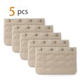 thumbnail image 2 of INSPIRE CHIC Women's 3 x 4 Hooks Bra Extender Extension Strap Multi Color Bra Band 5 Pcs Khaki, 2 of 5