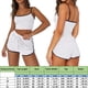 thumbnail image 3 of Conjunto De Pantalones Cortos De Yoga Mujeres Crop Tops + Shorts Casual Chaleco Tops + Shorts Ropa deportiva Trajes (Gris L) Cgtredaw Para estrenar, 3 of 6